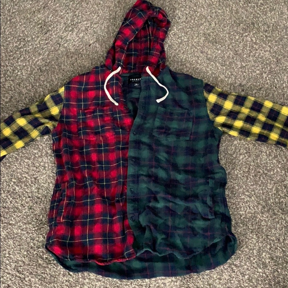 PacSun hooded flannel